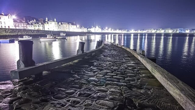 Harbour pavement Guernsey Normandy Bailiwick timelapse
