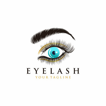 Beautiful Eyelash Extention Template Design
