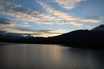 Dusk On The Lake, Jasper National Park, Alberta