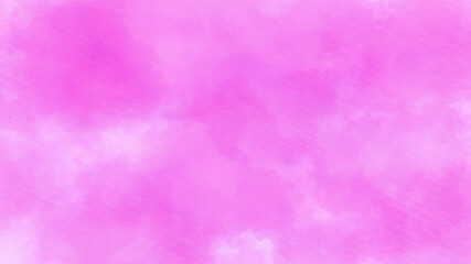Hand painted pink Ink effect light magenta color shades gradient illustration on textured paper background. Bright romantic aquarelle painted subtle pink watercolor canvas for design, invitation card,