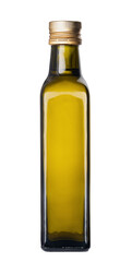 Olive oil bottle isolated on white background