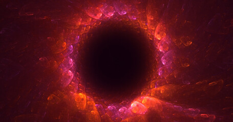 Fototapeta premium 3D rendering abstract circle light background