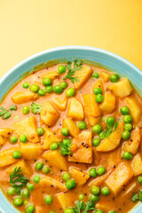Aloo Mutter curry or green peas potato curry