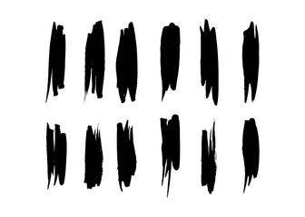 Watercolor vector brush strokes collection, Ink painting Collection