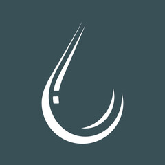 Water drops  droplet raindrops icon illustration cut