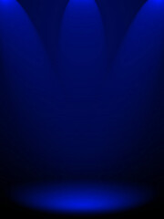 Black and blue background. Abstract blue background for web design templates, christmas, valentine, product studio room and business report with smooth gradient color.