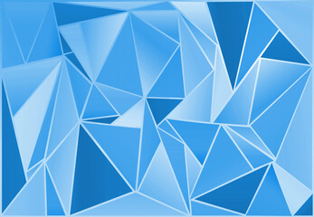 Beautiful blue  abstract geometric lines background
