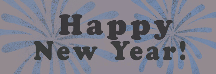 Naklejka premium Happy New Year Banner for Facebook, websites or Blogs