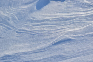 Snow crust texture. Close-up. Macro.