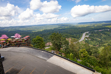 The scenic mountain and hill views at Khao Kho, Phetchabun, Thailand