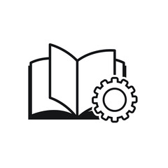 Instruction or safety information  handbook mandatory regulations  vector illustration