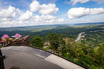 The scenic mountain and hill views at Khao Kho, Phetchabun, Thailand