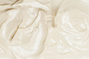 White whipped cream texture.