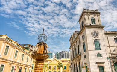 Fototapeta na wymiar Macao city center, HDR Image