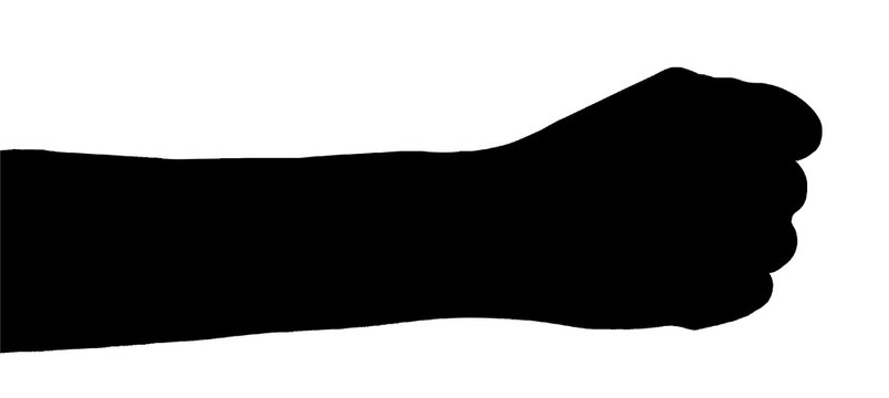 silhouette of a hand  isolated white background showing  gesture holds something or takes, gives.  hands showing different gestures