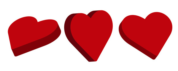 Three-dimensional heart isometric set