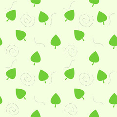 Floral leaves illustration. seamless pattern. can be used for wrapping paper, fabric pattern, background, textile, wallpaper, pattern fill, ornament, surface texture