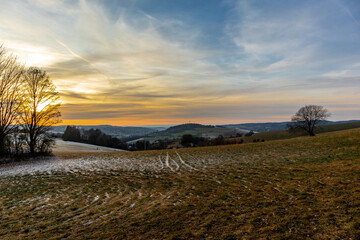 Winterlicher Abendspaziergang durch das wunderschöne Abendlicht von Schmalkalden - Thüringen - Deutschland