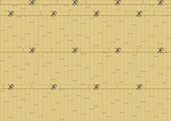 シームレスな竹垣のパターン　和風イメージ