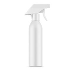 Cosmetic trigger sprayer bottle mockup, Garden continuous water mister for branding, 3d illustration