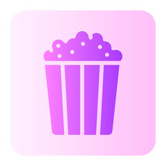 popcorn gradient icon