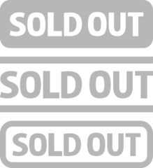 SOLD OUTのスタンプ