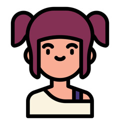 anime filled outline icon