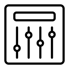 sound mixer line icon