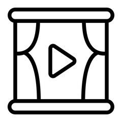 theater line icon
