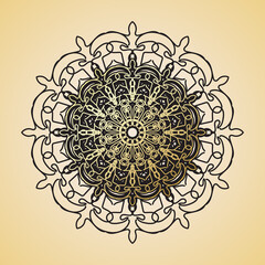 Luxury Mandala Gold Ornament