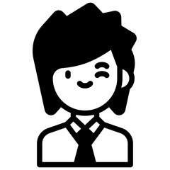 anime solid icon