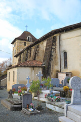 cementerio iglesia de espelette lápidas pueblo vasco francés francia 4M0A8417-as21