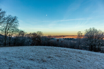 Winterlicher Morgenspaziergang durch das wunderschöne Abendlicht von Schmalkalden - Thüringen - Deutschland