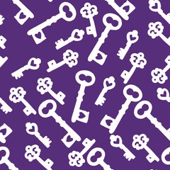 Seamless pattern with keys for fabrics and textiles and packaging and gifts and cards and linens and kids