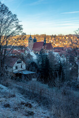 Winterlicher Morgenspaziergang durch das wunderschöne Abendlicht von Schmalkalden - Thüringen - Deutschland