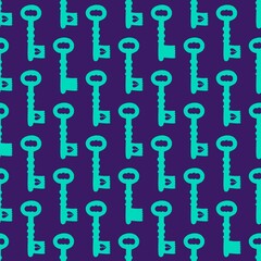 Seamless pattern with keys for fabrics and textiles and packaging and gifts and cards and linens and kids