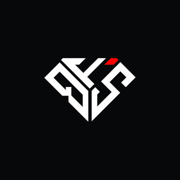 QFS letter logo creative design. QFS unique design