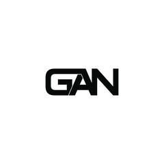 gan letter initial monogram logo design