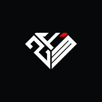 ZFM letter logo creative design. ZFM unique design