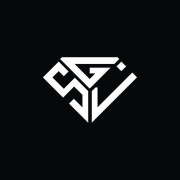 SGJ letter logo creative design. SGJ unique design