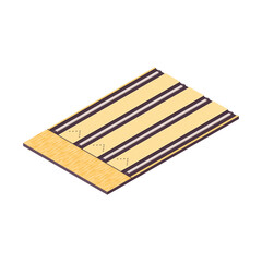 Isometric Bowling Tracks Composition