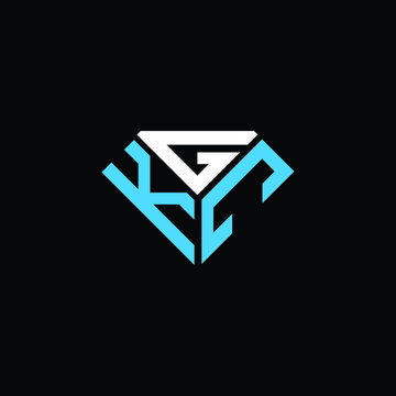 KGC letter logo creative design. KGC unique design