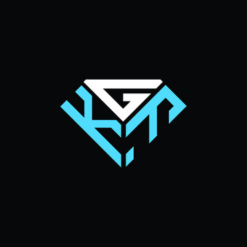KGF letter logo creative design. KGF unique design