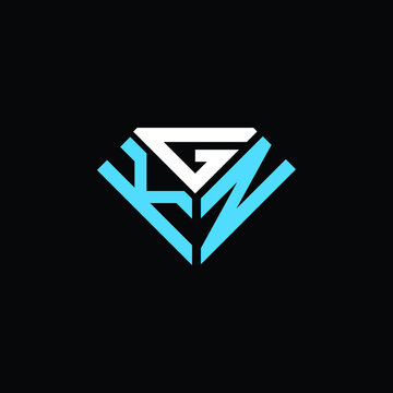 KGN letter logo creative design. KGN unique design
