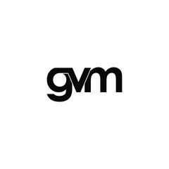 gvm letter initial monogram logo design