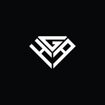 HGA letter logo creative design. HGA unique design