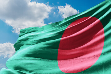 The national flag of Bangladesh