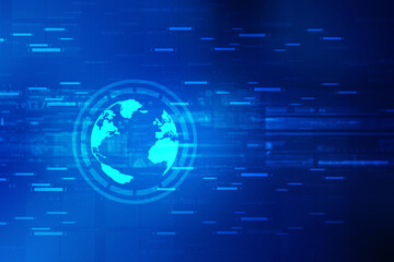 2d illustration world map abstract background