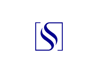 SS and s icon vector logo design