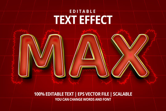 max editable text effect